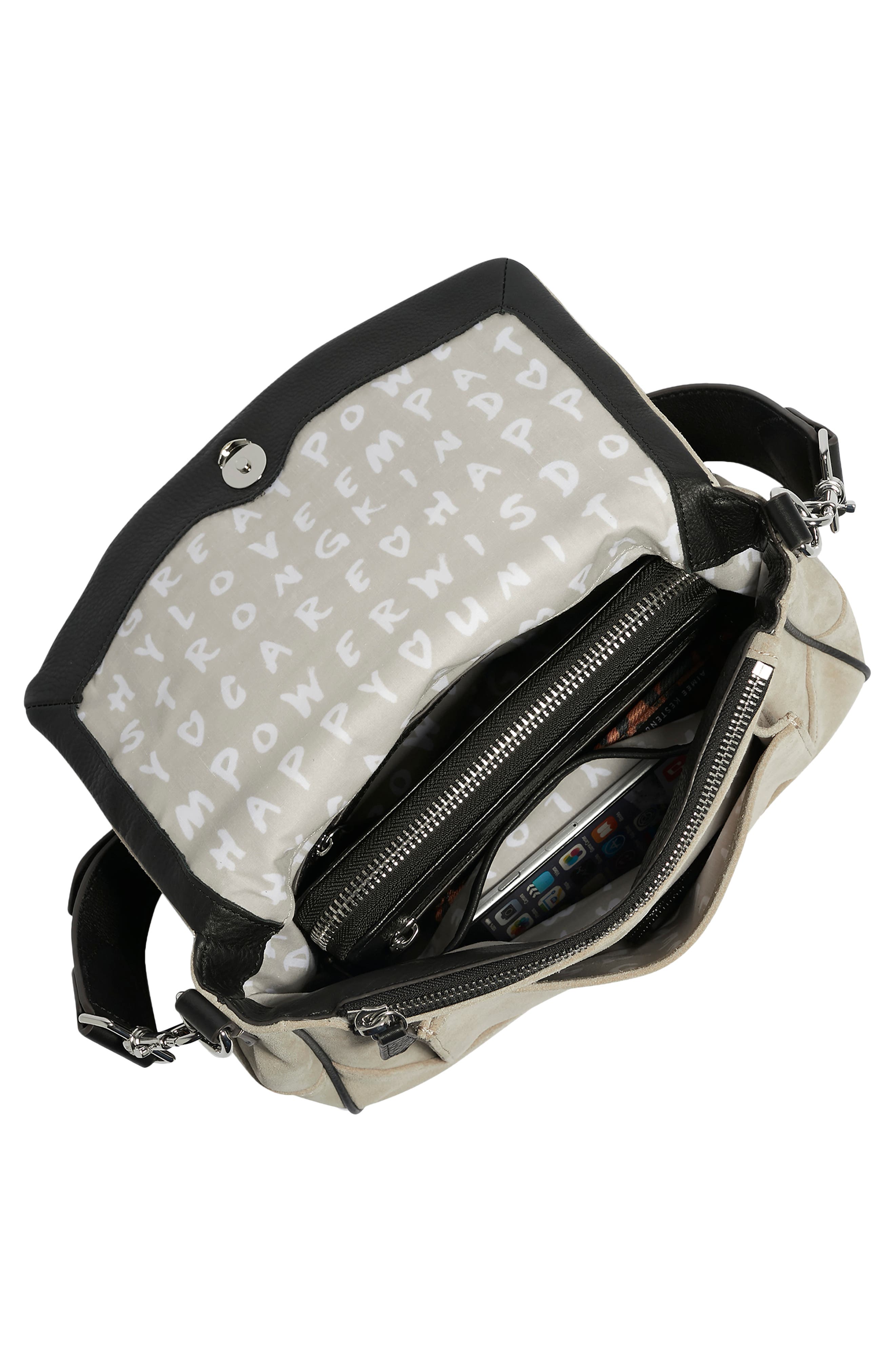 Bandit Crossbody Bag, Alternate, color, OAT SUEDE