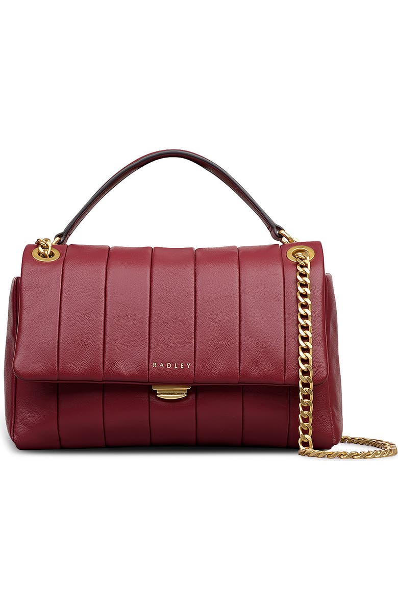 Radley Burton Way Mini Quilted Crossbody Bag, Main, color, Carmine