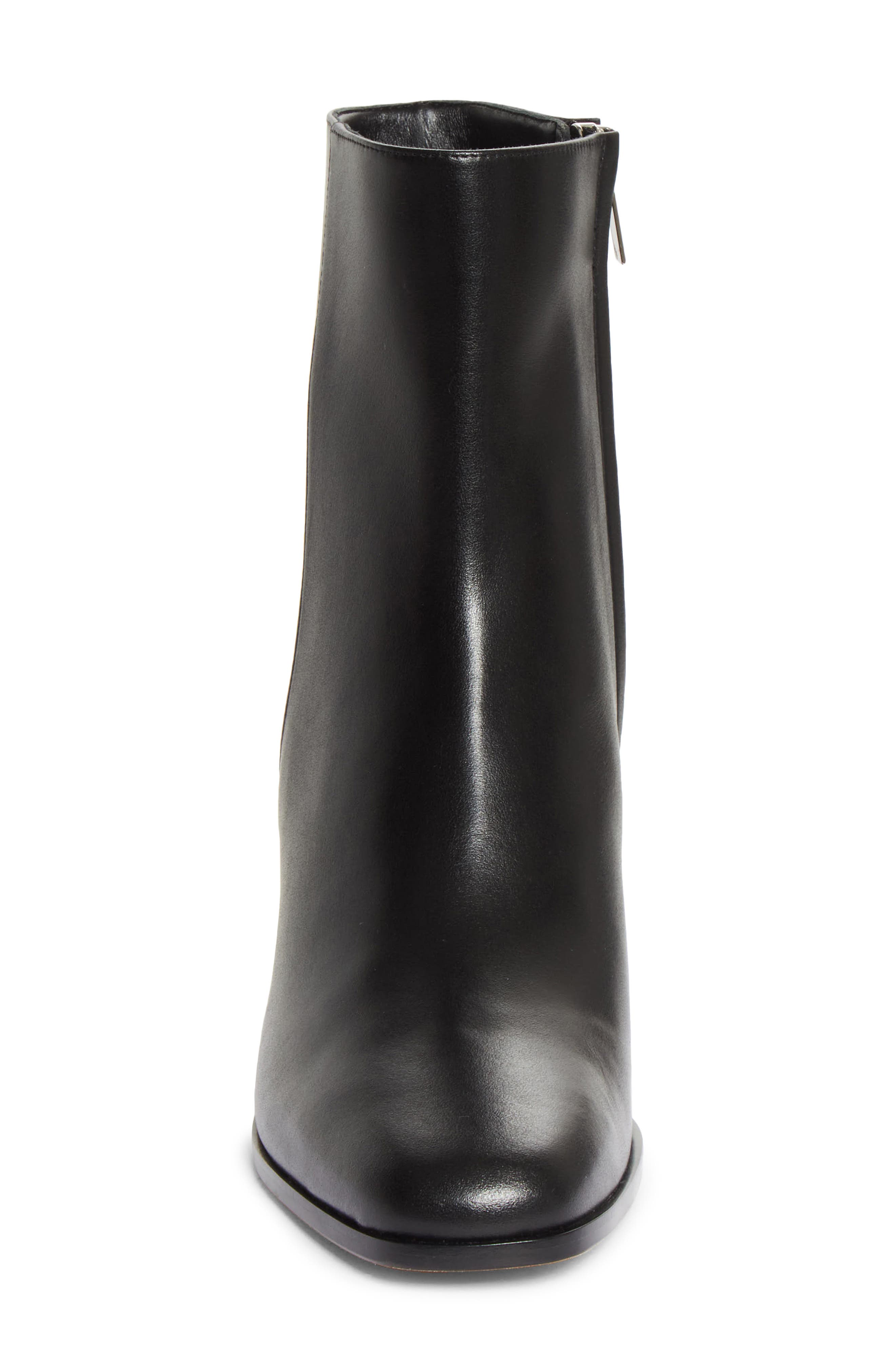 Linne Block Heel Bootie, Alternate, color, BLACK