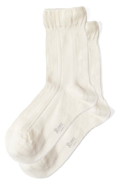 Dream Cotton & Cashmere Blend Crew Socks