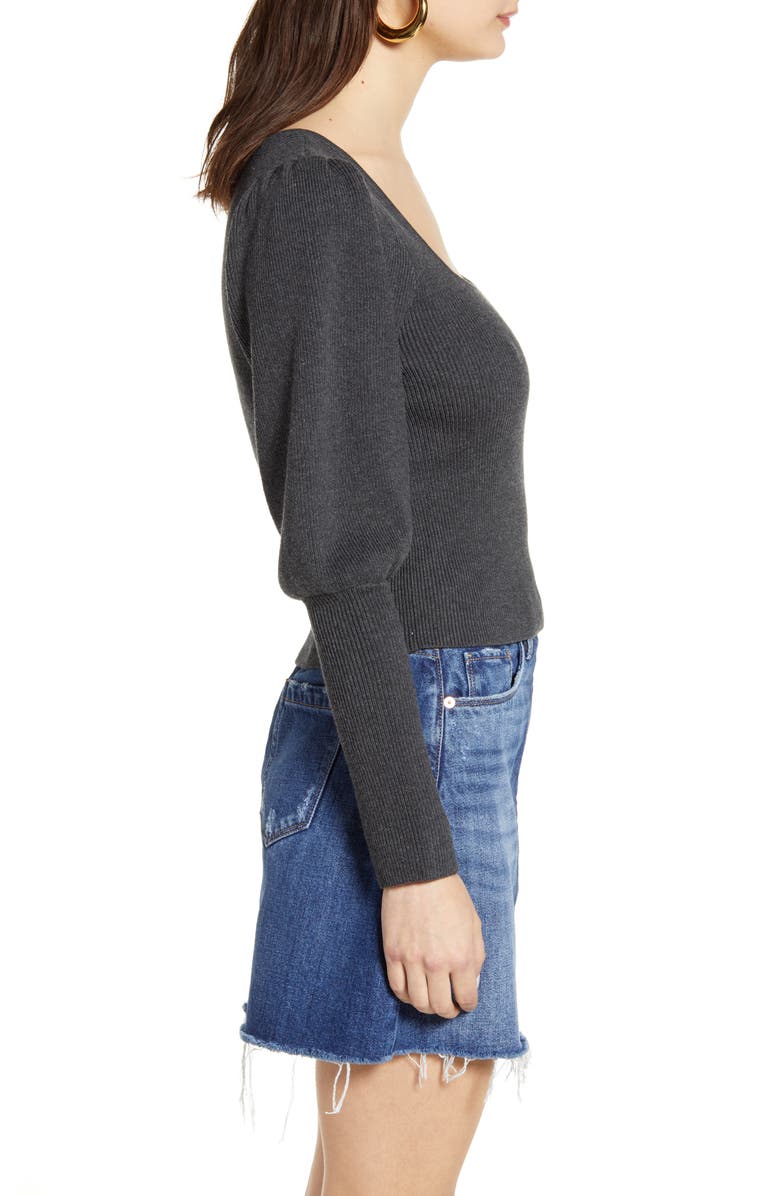 ASTR the Label Long Sleeve Square Neck Sweater, Alternate, color,