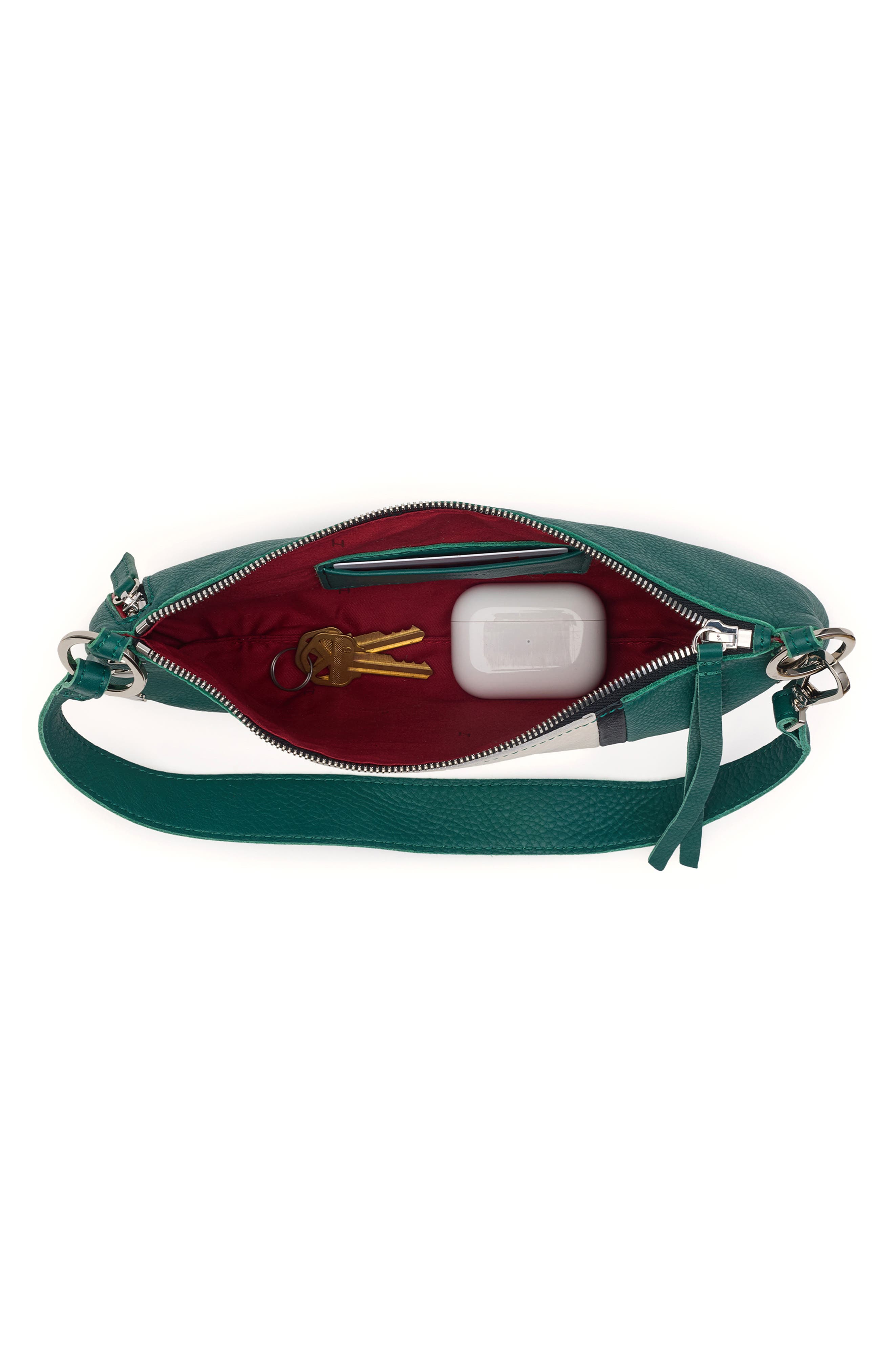HAMMITT Kyle Shoulder Bag, Alternate, color, Clubhouse Stripe/Silver