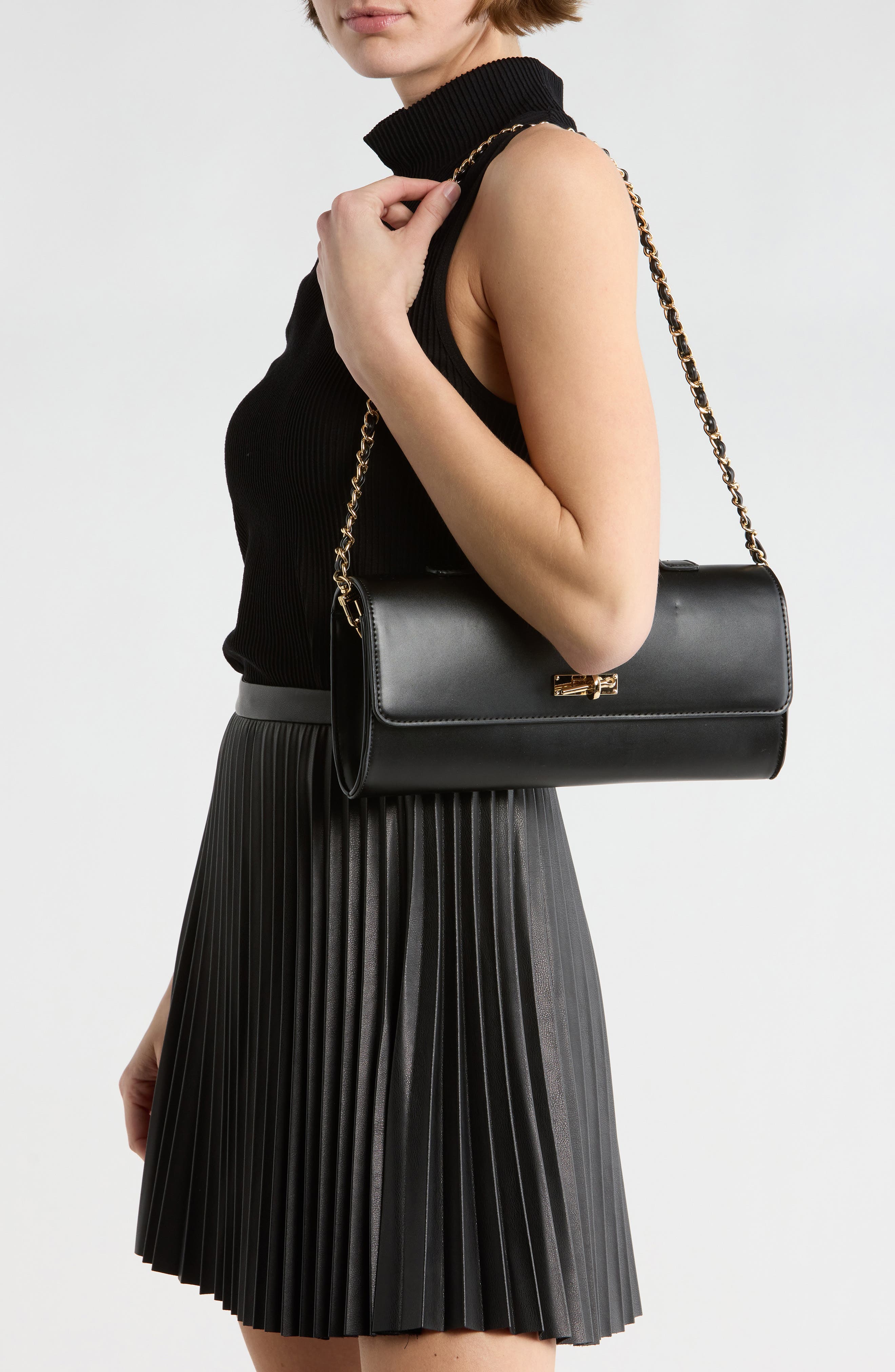 Steve Madden Benovi Clutch, Alternate, color, Black