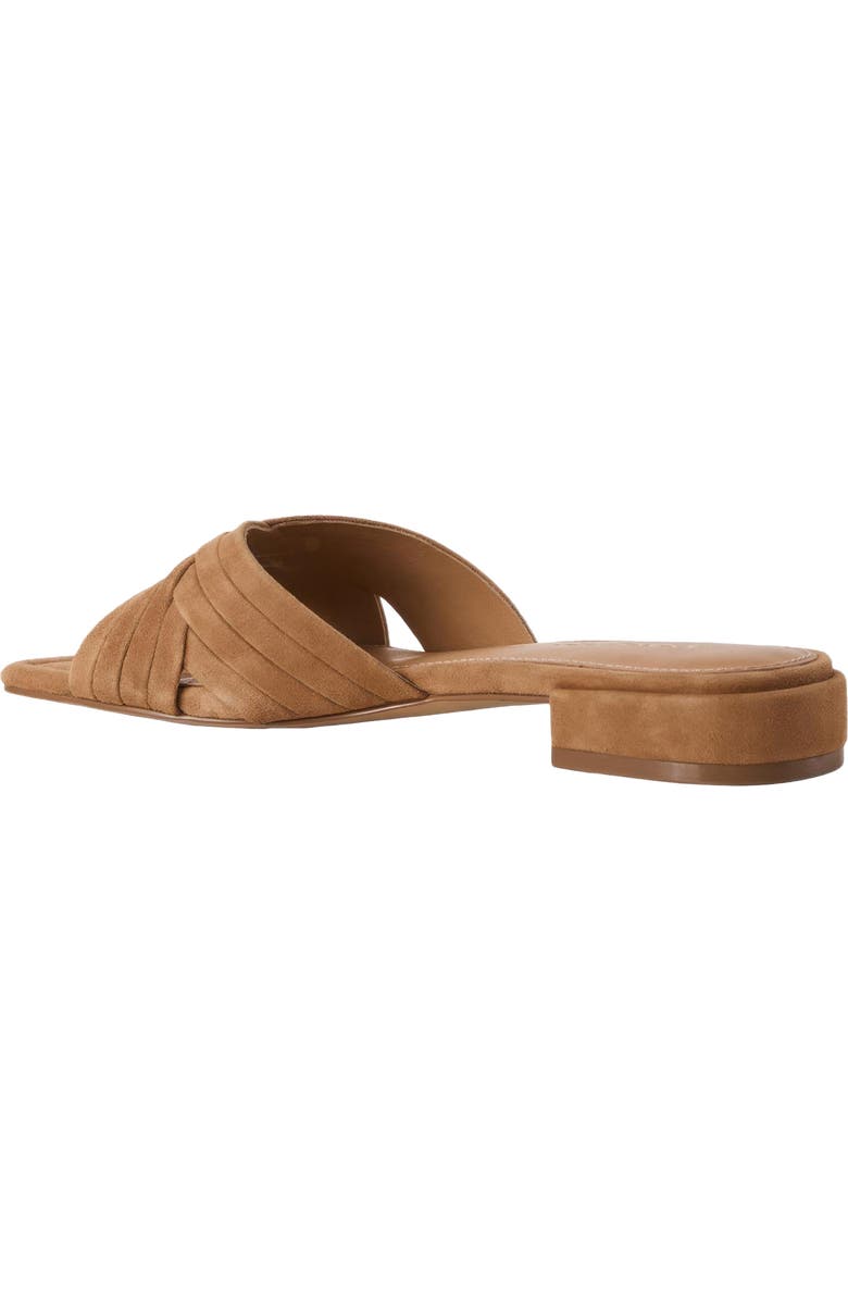 André Assous Jordan Slide Sandal, Alternate, color, Camel Suede