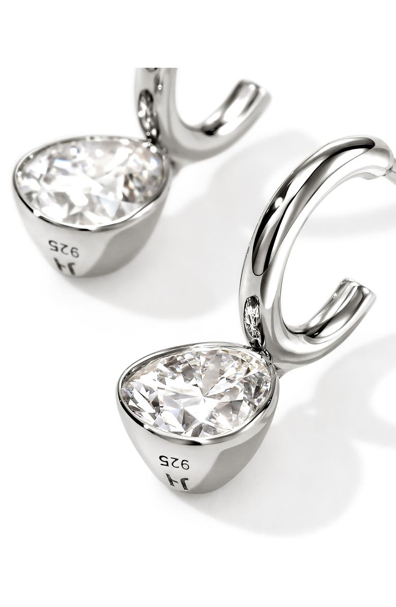 John Hardy Lovestruck<sup>™</sup> Lab Grown Diamond Hoop Earrings, Alternate, color, Silver
