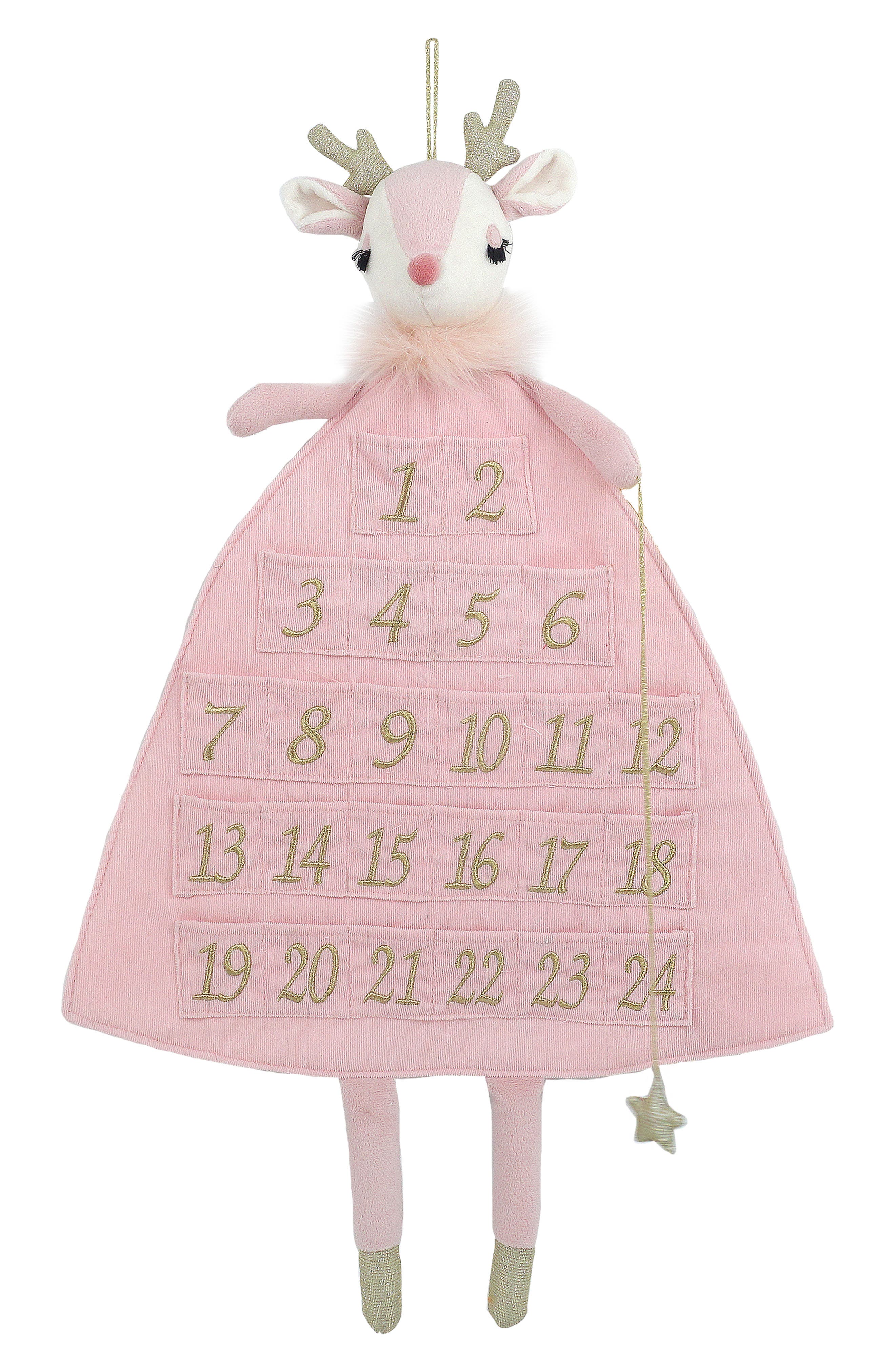 MON AMI Reindeer Advent Calendar in Pink at Nordstrom