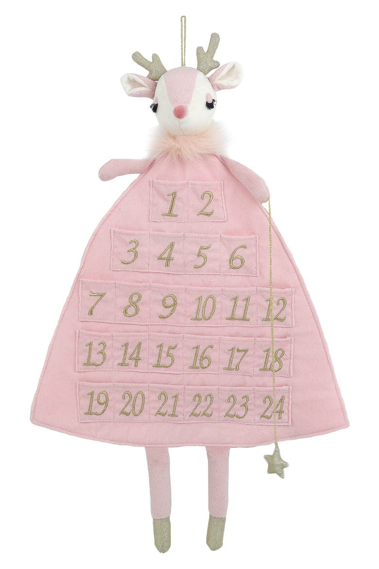 Reindeer Advent Calendar, Main, color, PINK