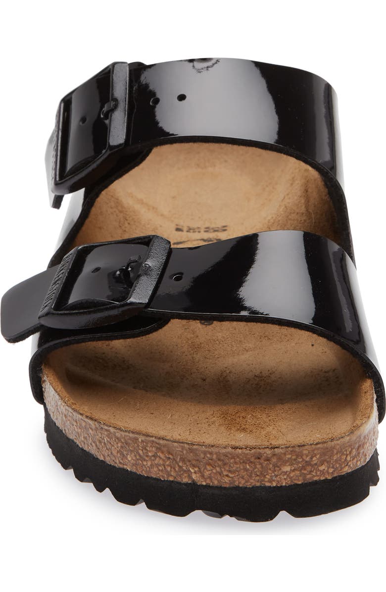 Birkenstock Arizona Patent Sandal, Alternate, color, Black