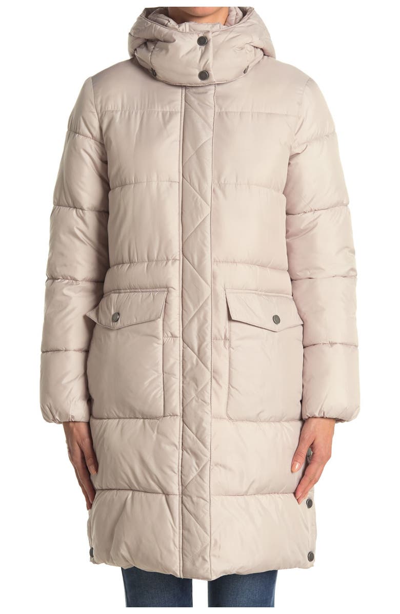 Lucky Brand Hooded Long Puffer Parka Jacket, Main, color,