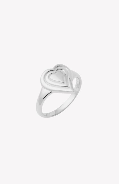 Emanate Love Signet Heart  Ring