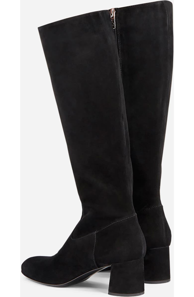 AGL Lorette Water Resistant Velour Boot With Heel, Alternate, color, Black