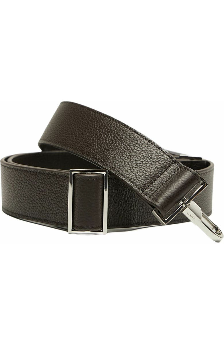 Want Les Essentiels O'Hare Pebble-Grained Leather Tote, Alternate, color, Dark Brown