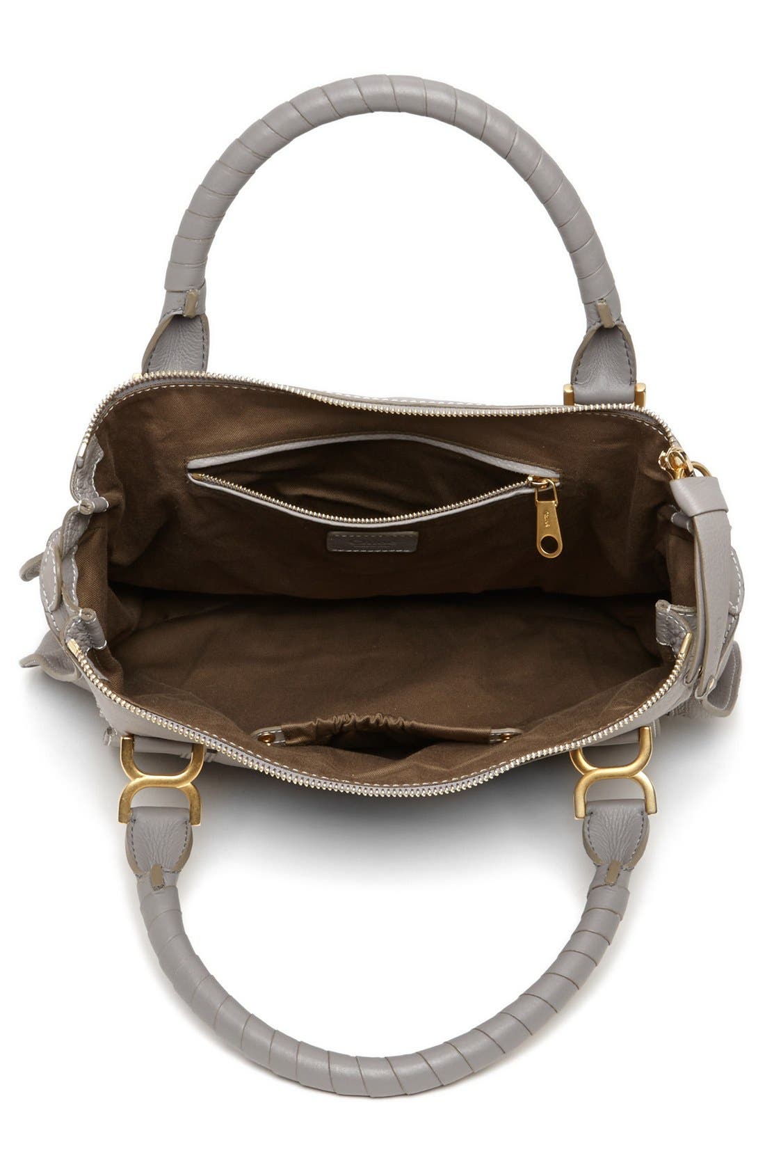 Chloé Large Marcie Leather Satchel, Alternate, color, 