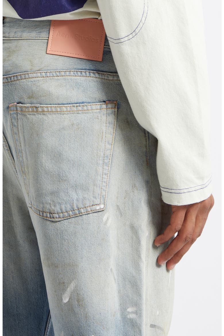 2021 Trafalgar Paint Slatter Wide Leg Jeans, Alternate, color, LIGHT BLUE