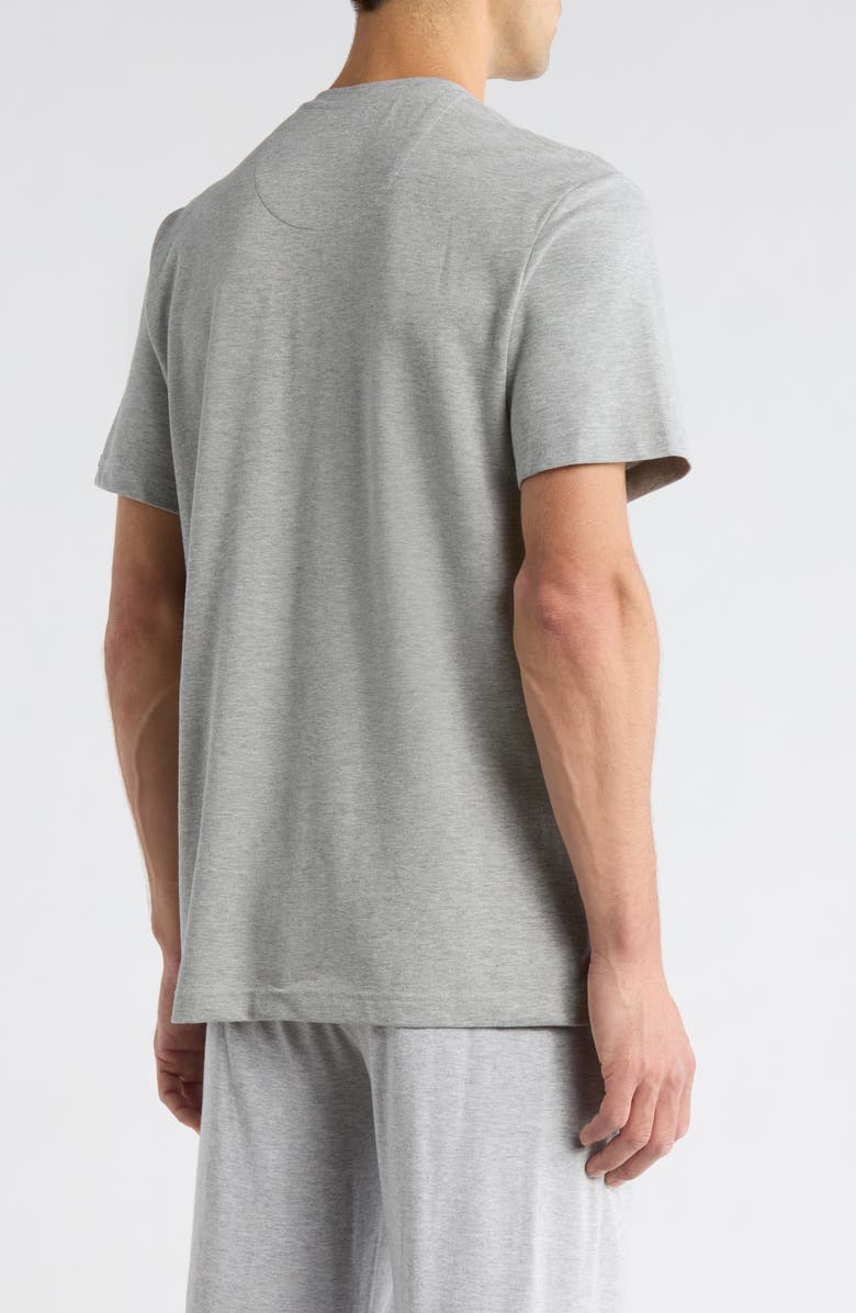 Polo Ralph Lauren Featherweight Short Sleeve Henley Pajama Top, Alternate, color, Grey