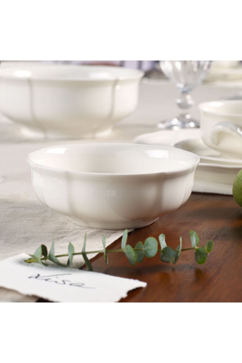 Manoir Cereal Bowl, Alternate, color, white