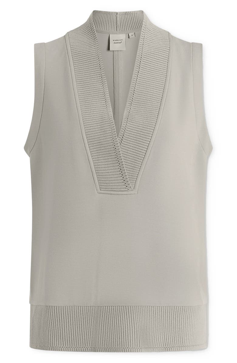 Varley Freida V-Neck Jersey Tank, Alternate, color, Blue Clay