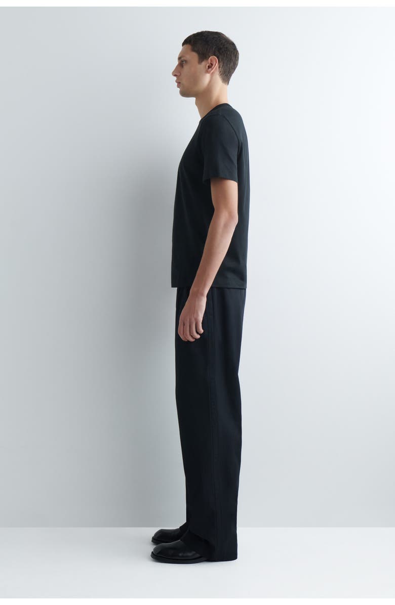 COS Brushed-Cotton Shirt, Alternate, color, Black