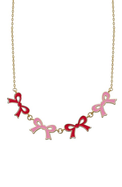 Kids' Flat Bow Link Necklace