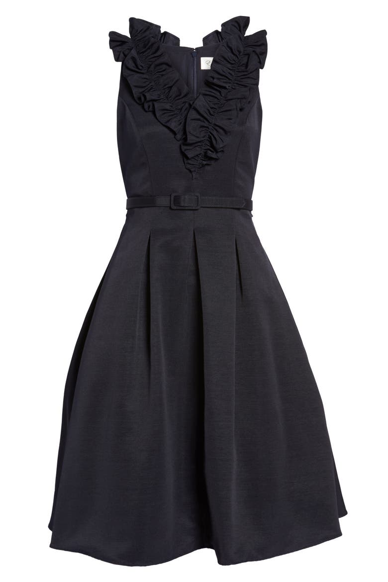 Fit & Flare Dress, Alternate, color, NAVY