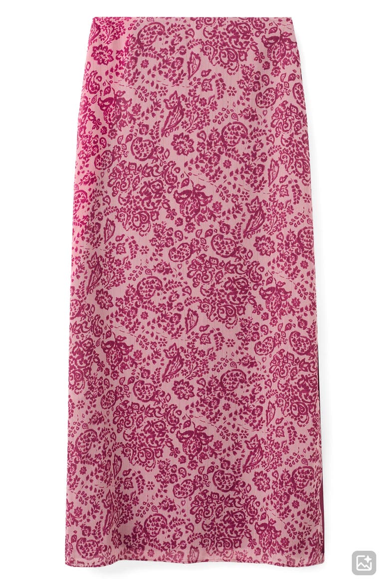 Paisley Maxi Skirt, Main, color, PINK