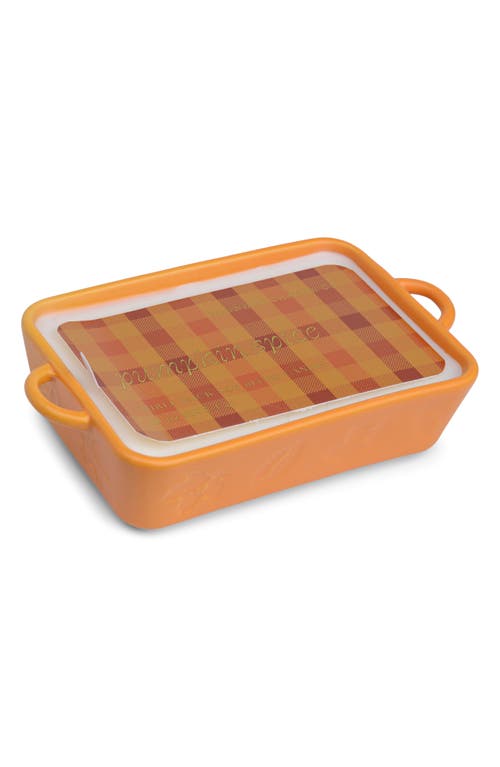 Paddywax Three-wick Soy Blend Ceramic Baking Dish Candle In Orange