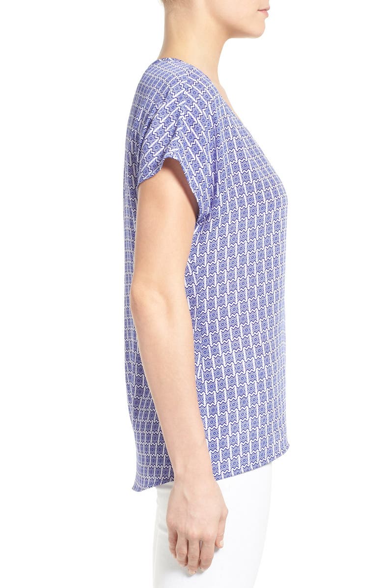 Pleione Scoop Neck Short Sleeve Blouse, Alternate, color,