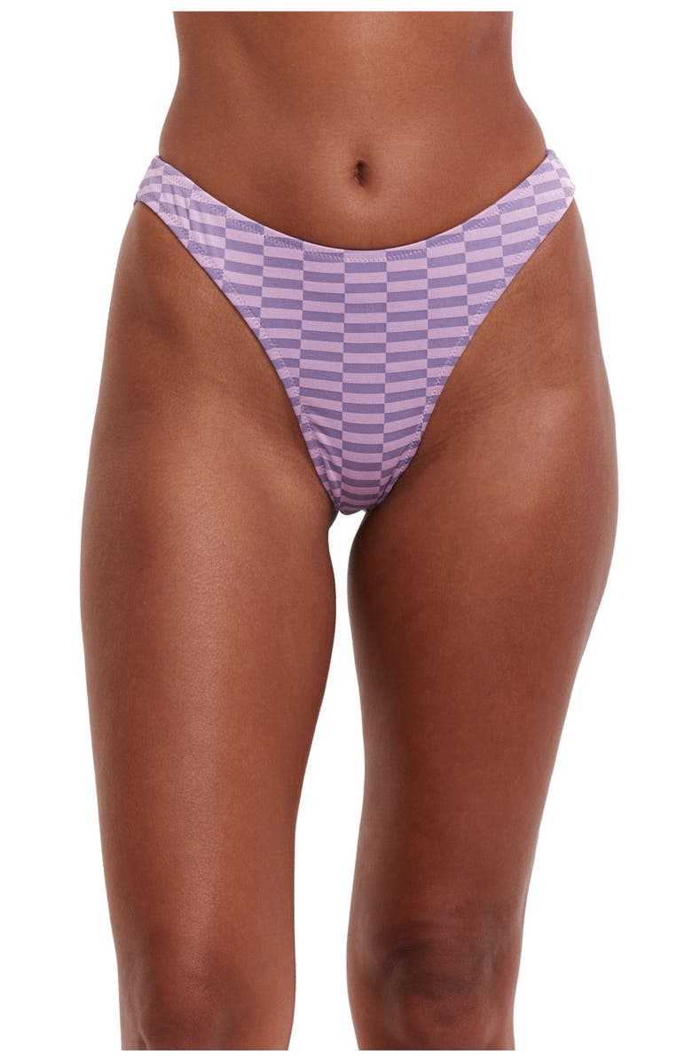 Flirtt Gottex Check It Out Brazilian Swim Bottom, Main, color, 