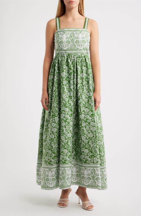 Combo Cotton Midi Dress