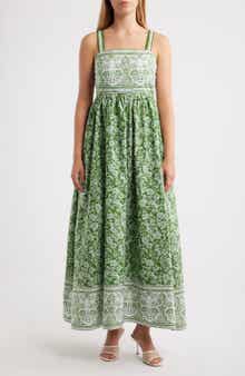 Combo Cotton Midi Dress