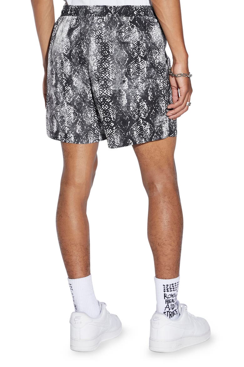 Mamba Water Resistant Drawstring Board Shorts, Alternate, color, BLACK