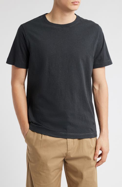 Shop Merz B Schwanen Organic Cotton & Hemp T-shirt In Charcoal