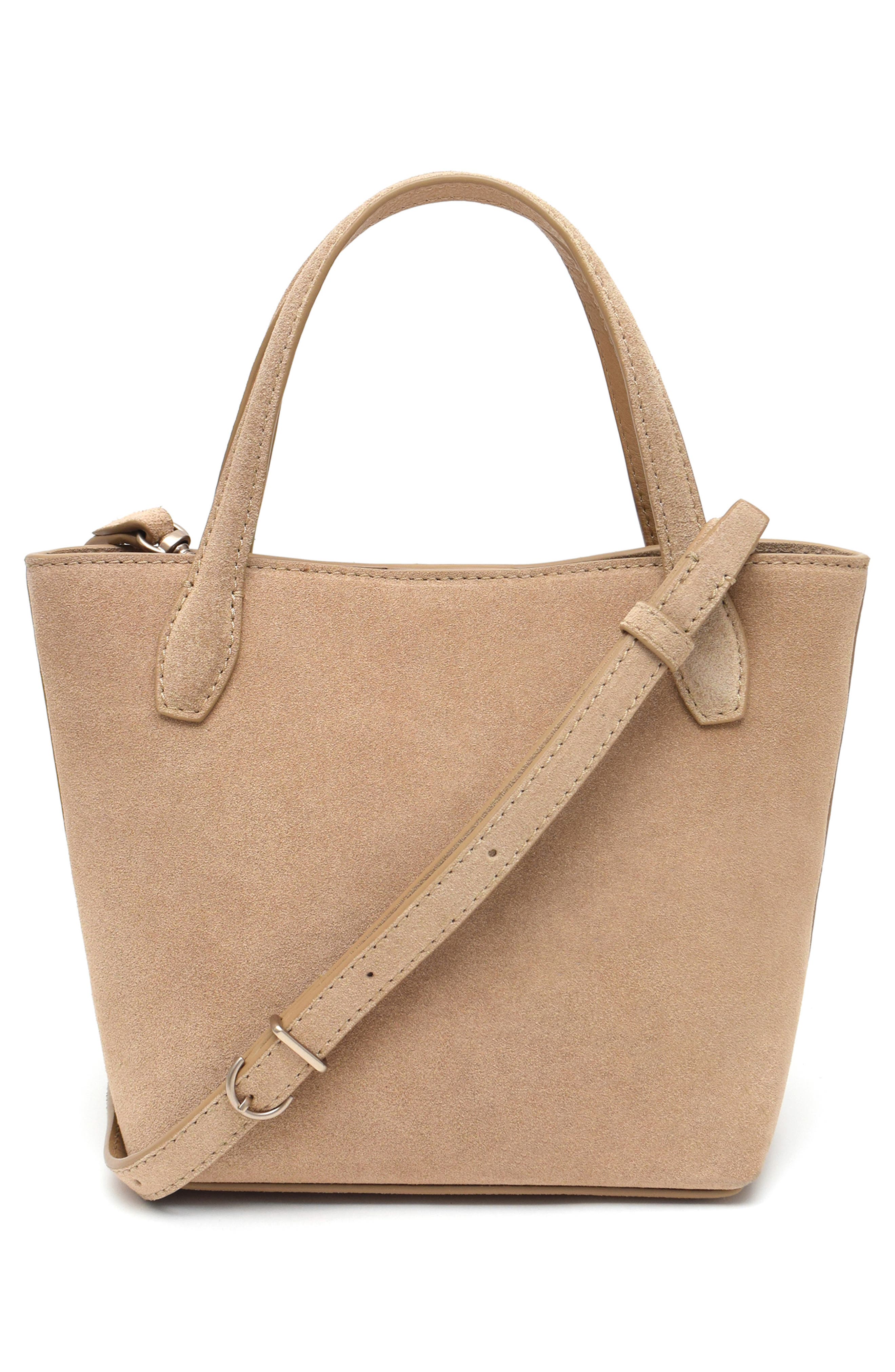 Thacker Asher Suede Tote, Alternate, color, Nutmeg