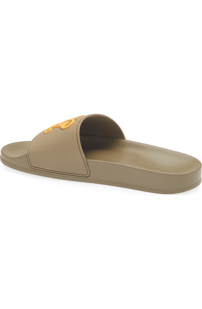 Palm Angels Logo Slide Sandal, Alternate, color, Forest Green