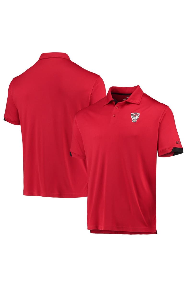 COLOSSEUM Men's Colosseum Red NC State Wolfpack Santry Lightweight Polo, Main, color, Red