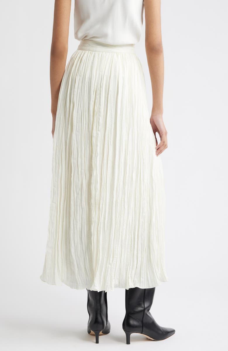 Crinkle A-Line Maxi Skirt