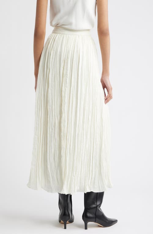 Nordstrom Crinkle A-line Maxi Skirt In White