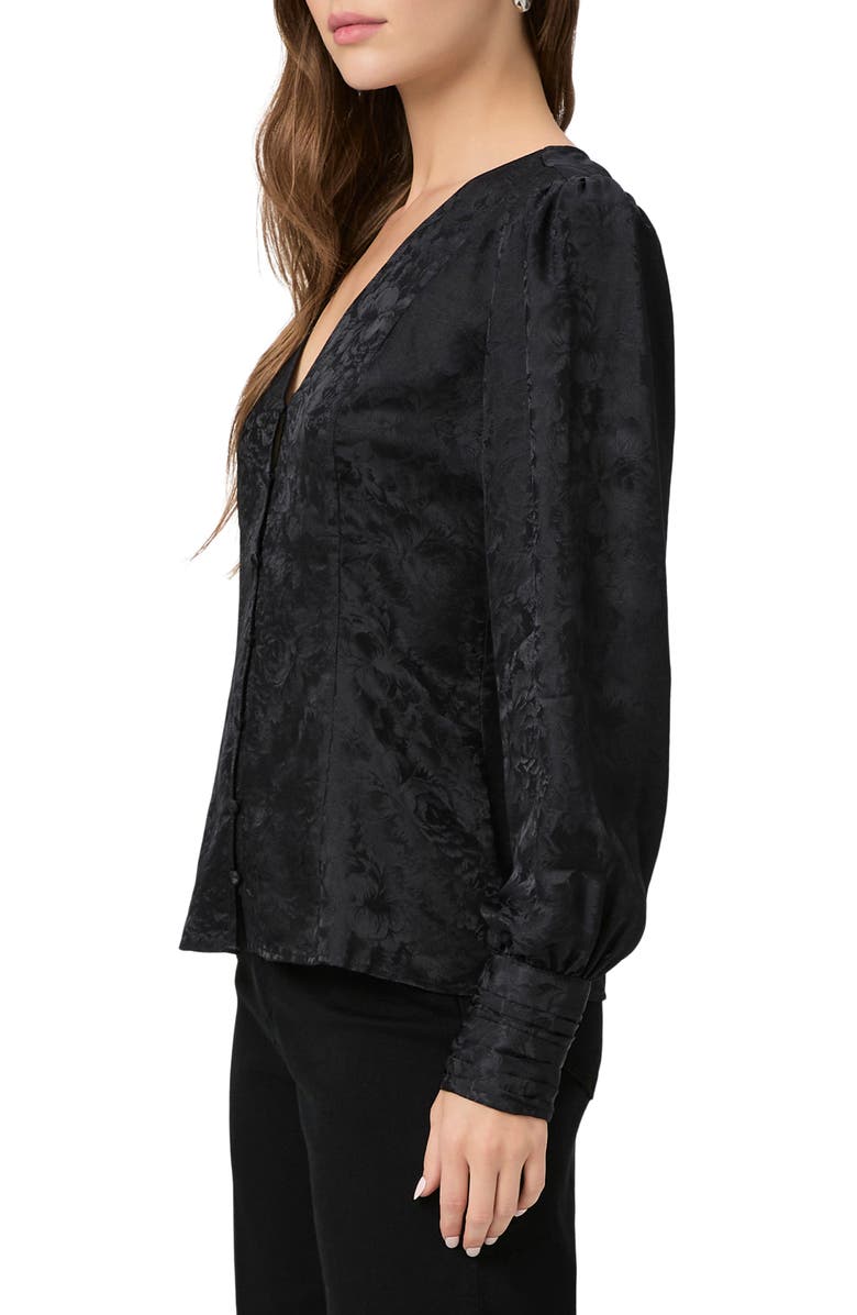 PAIGE Marielle Long Sleeve Silk Top, Alternate, color,