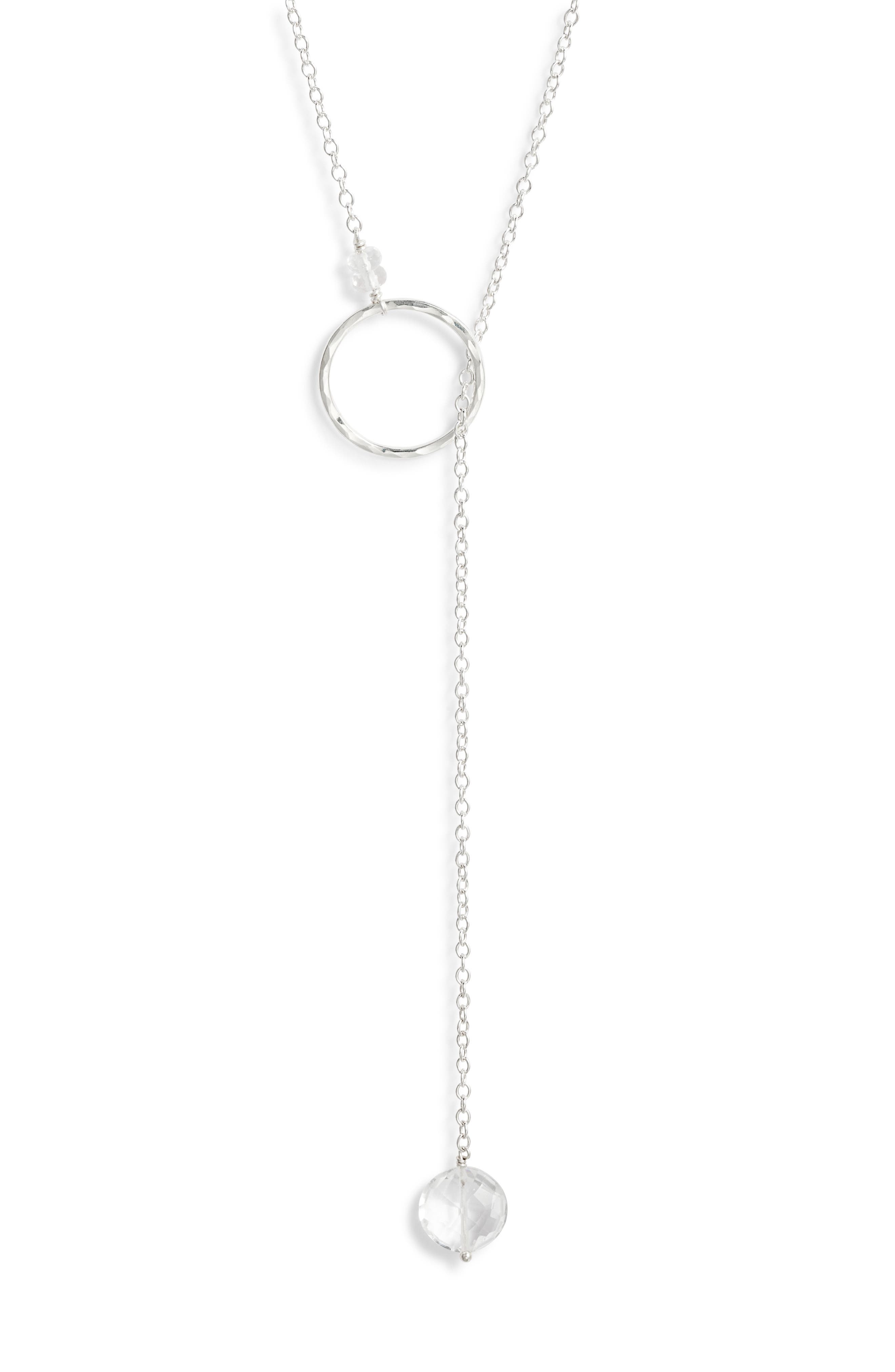 CRYSTAL/ STERLING SILVER