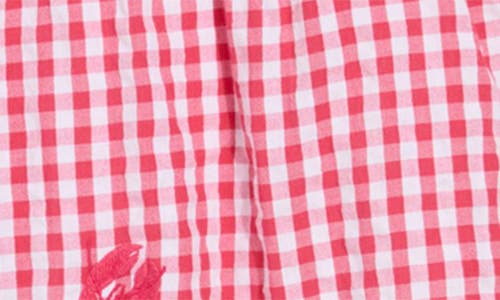 Shop Vineyard Vines Nori Lobster Appliqué Cotton Gingham Shorts
