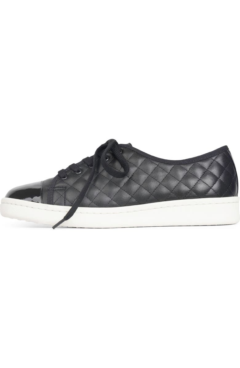 PAUL MAYER Samba Cap Toe Sneaker, Alternate, color, Black/ Black Patent