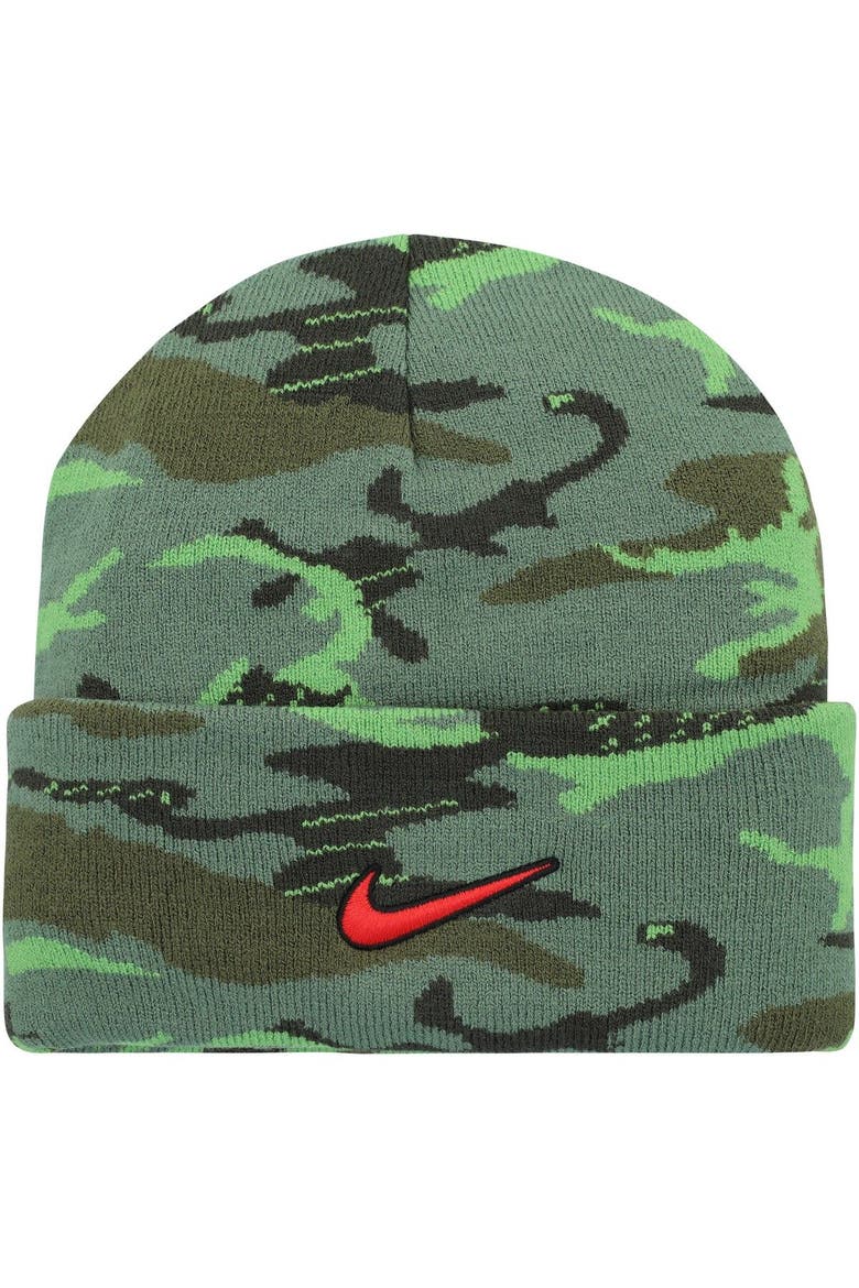 Men's Nike Camo Ole Miss Rebels Veterans Day Cuffed Knit Hat, Alternate, color, Camo