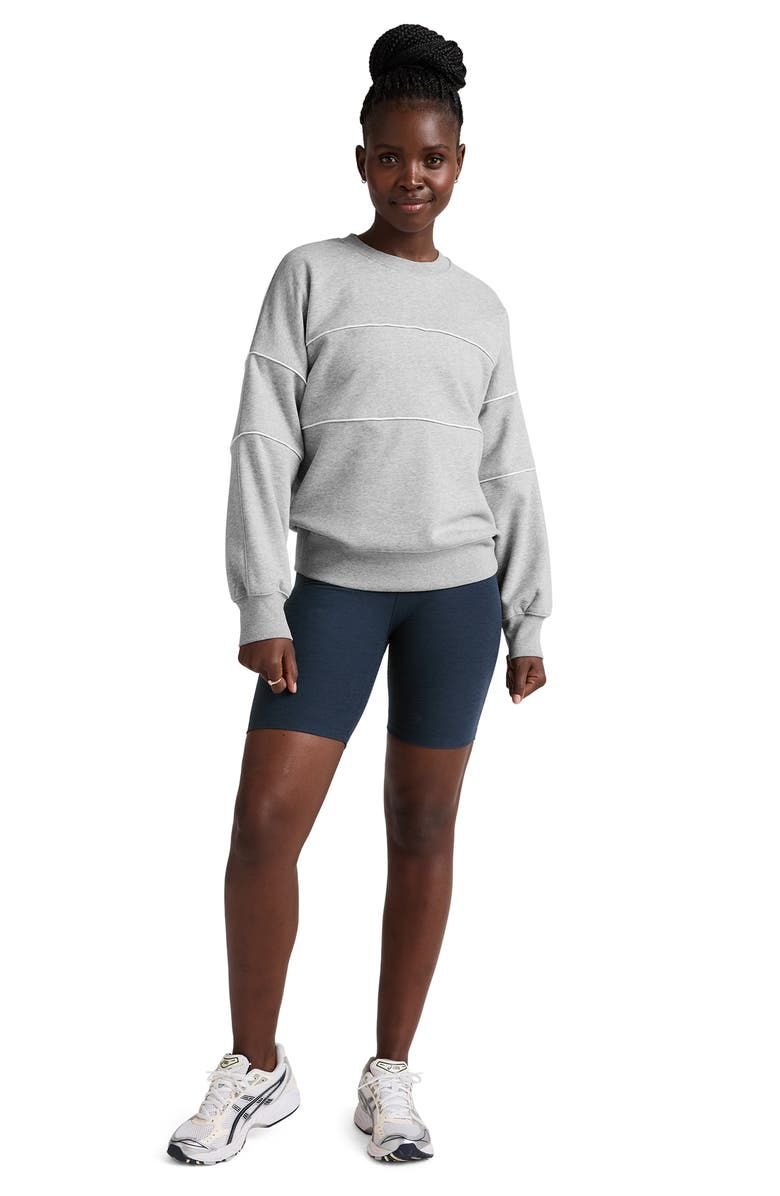 Beyond Yoga Piper Oversize LuxeFleece Sweatshirt, Alternate, color, Light Heather Gray