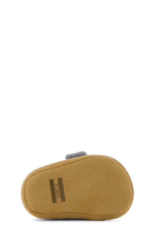 Toms Alpargata Crib Shoe In Gray