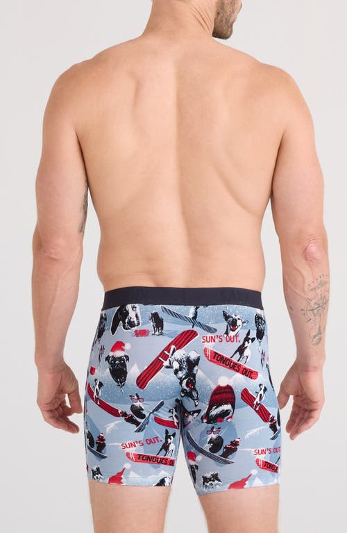 Saxx Vibe Xtra Soft Comfort Boxer Briefs In Blue