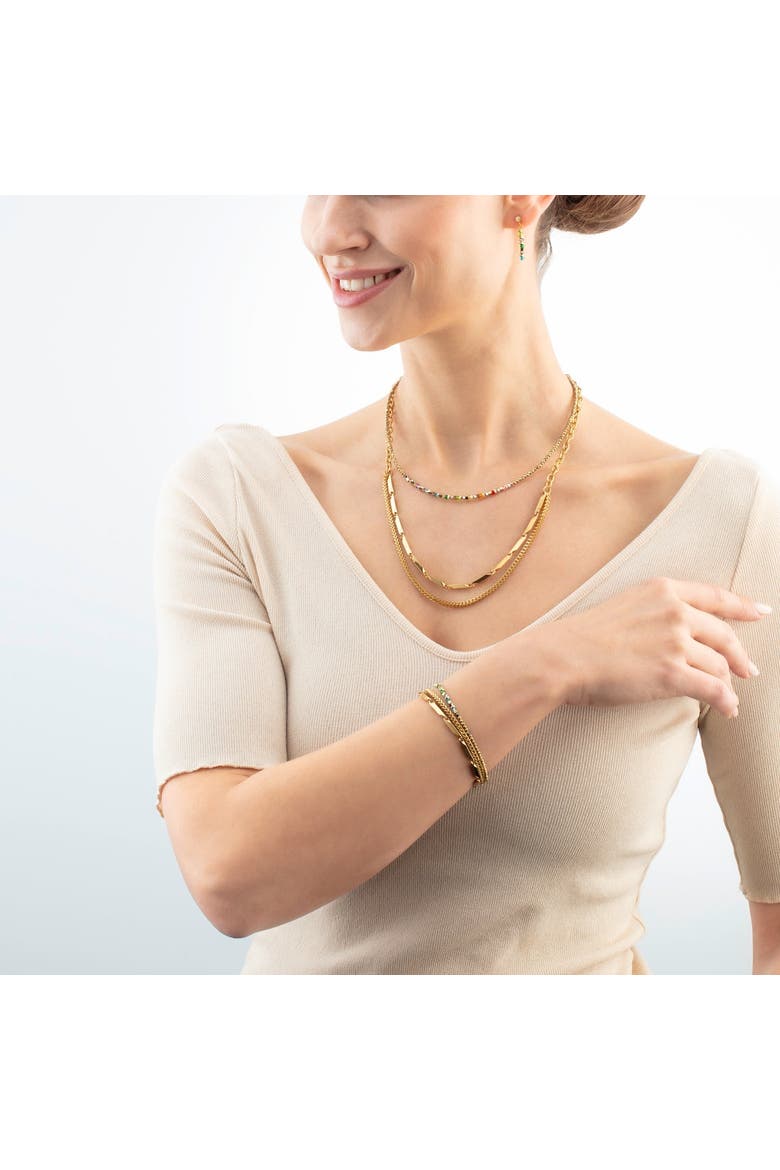 Twisted Layers Bracelet, Alternate, color, Gold