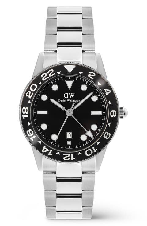 Iconic Ceramic Bezel GMT Bracelet Watch, 40mm