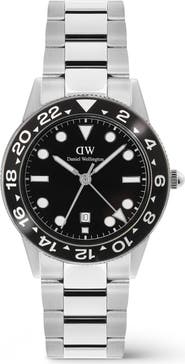 Daniel Wellington Iconic Ceramic Bezel GMT Bracelet Watch, 40mm