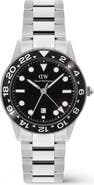 Daniel Wellington Iconic Ceramic Bezel GMT Bracelet Watch, 40mm