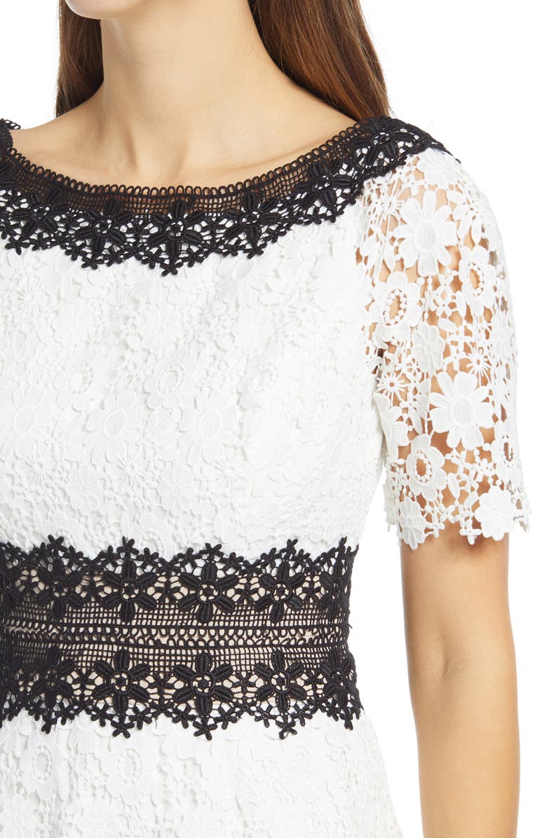 Shani Colorblock Lace Sheath Dress, Alternate, color, 